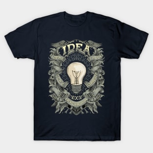 Bulb Idea Decorative Artwork T-Shirt